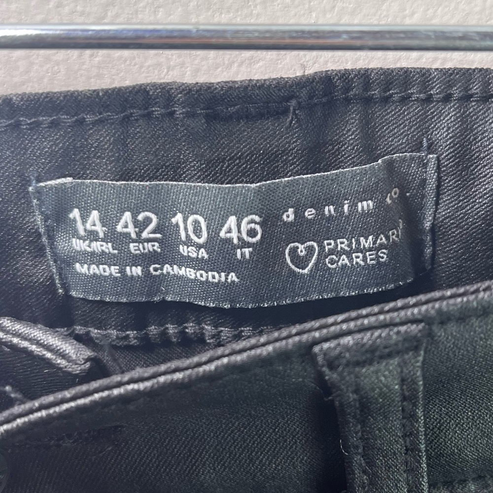 DENIM & CO. Black Denim 5 Pocket Pull-on Straight-Leg Jeggings Womens size 10 - Picture 5 of 12
